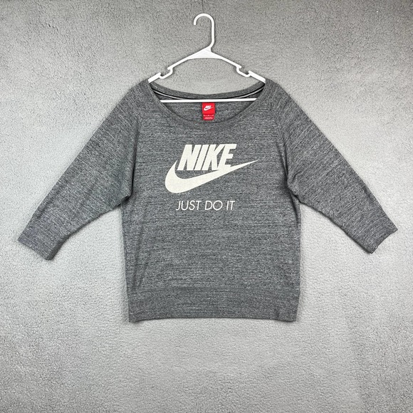 Nike Sweaters - Nike Women's Medium Vintage Gym Pullover Sweater Heather Grey